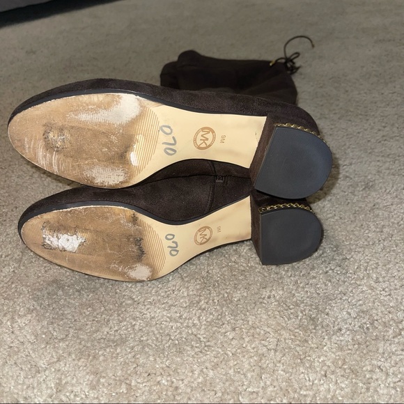 Dark brown suede Michael kors knee high boots - Picture 3 of 5